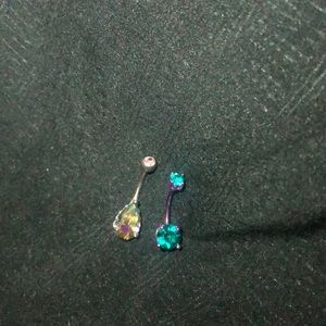 Never worn belly button rings 2 pack